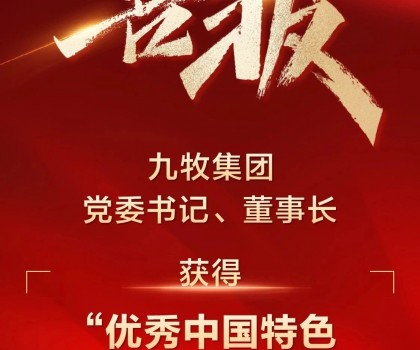全國表彰！九牧集團黨委書記、董事長獲得“優(yōu)秀中國特色社會主義事業(yè)建設者”稱號